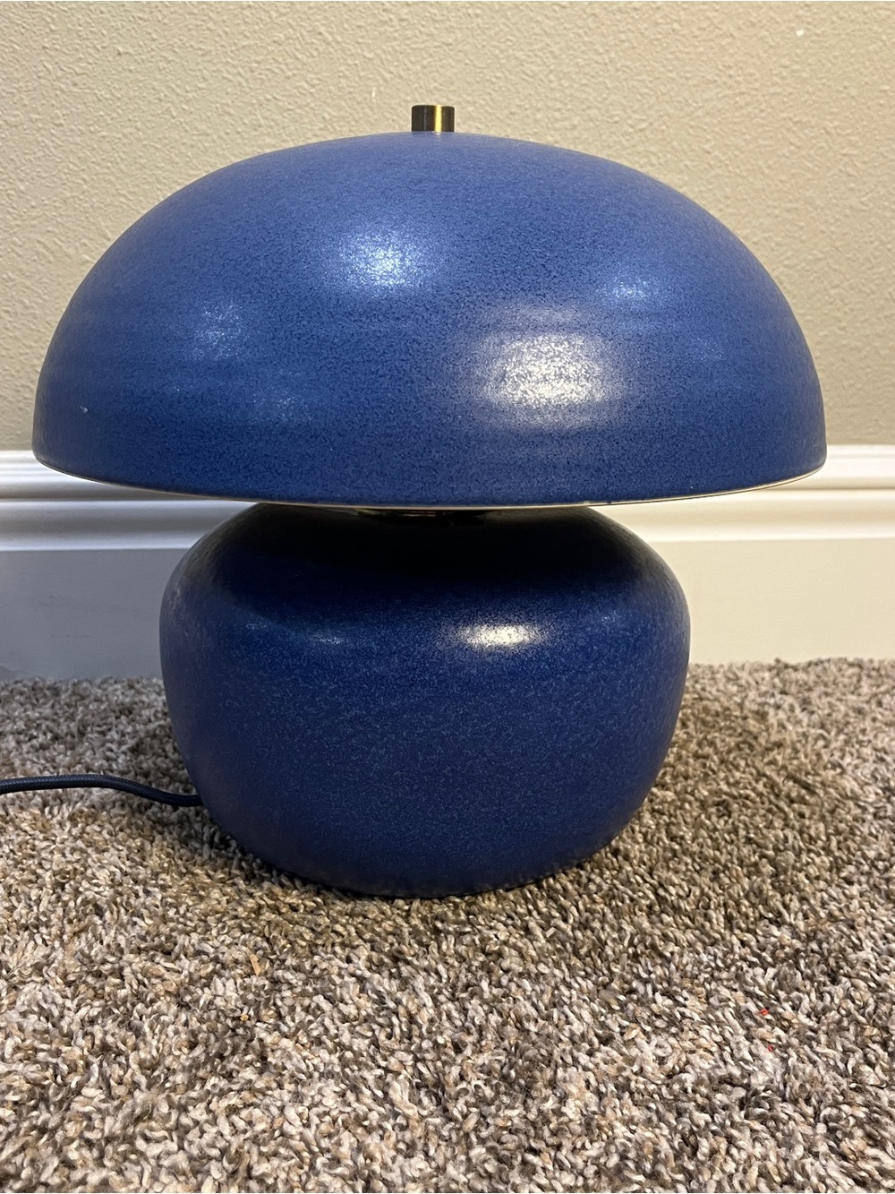 Blue Mushroom Table Lamp hearth and hand magnolia works